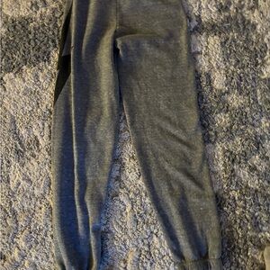 Aviator nation sweatpants in gray with dark gray lighting bolt, not worn much!